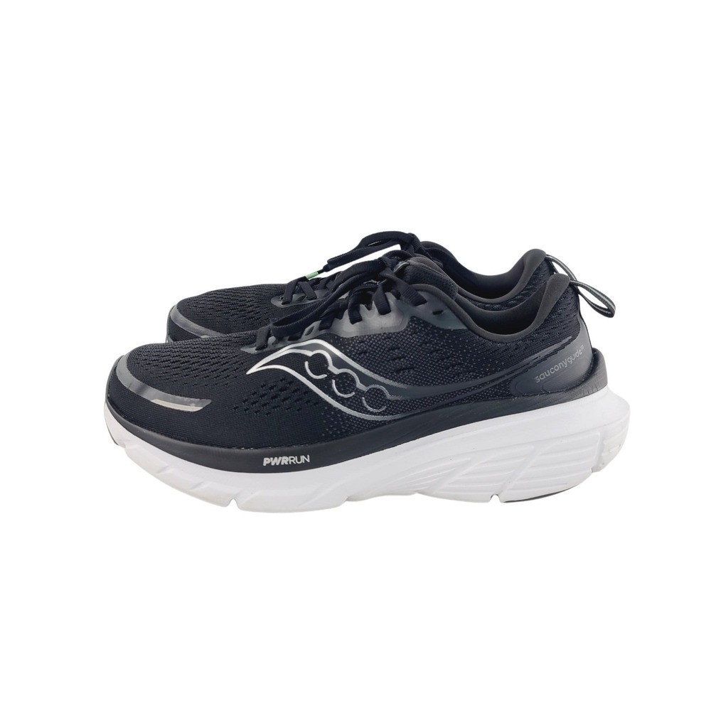 Saucony Lace Up Athletic / Stability Running Shoes, Womens Size 10.5 Black White